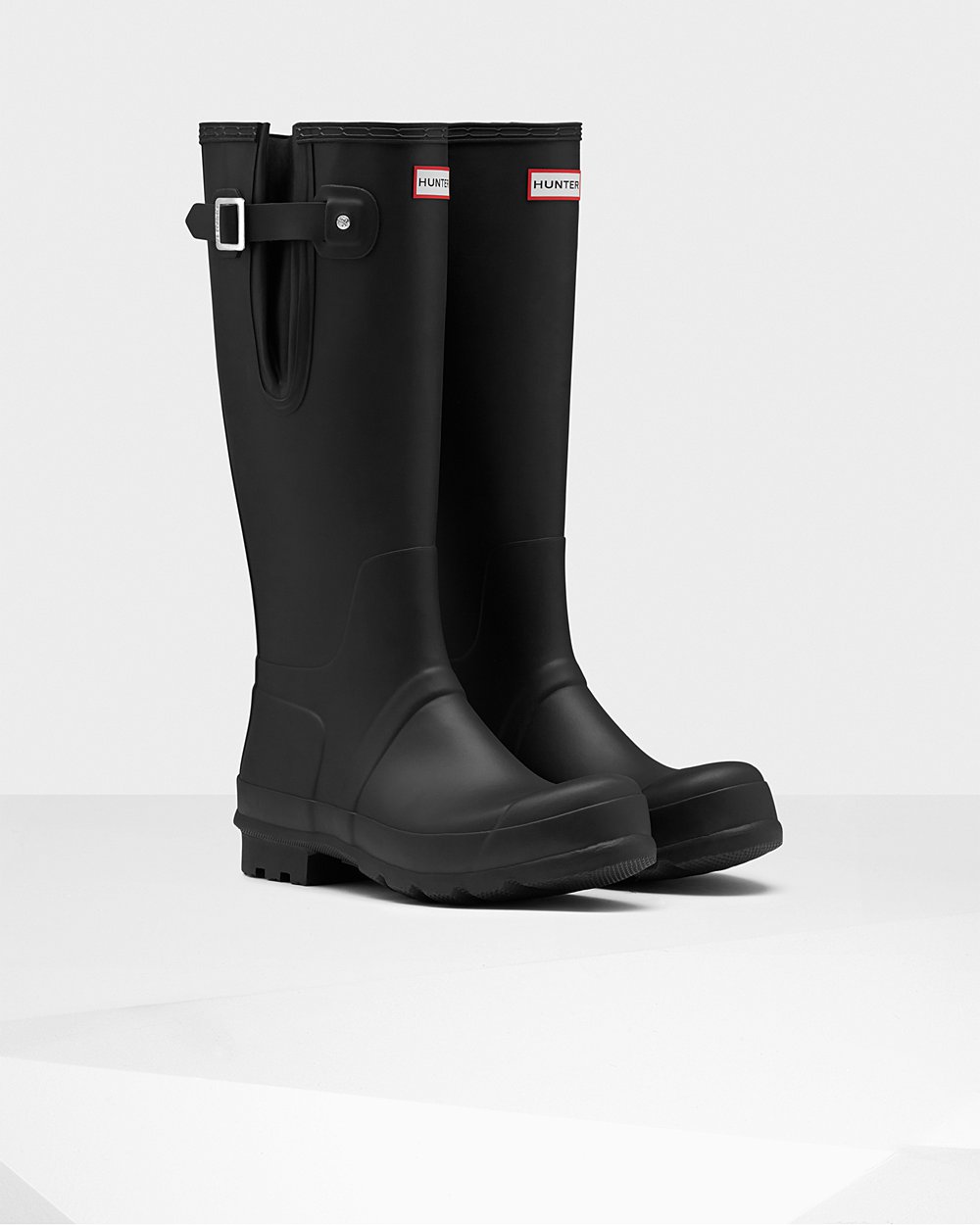 Galochas Altas Hunter Homem Pretas - Original Side Adjustable - 34ANIDHEQ